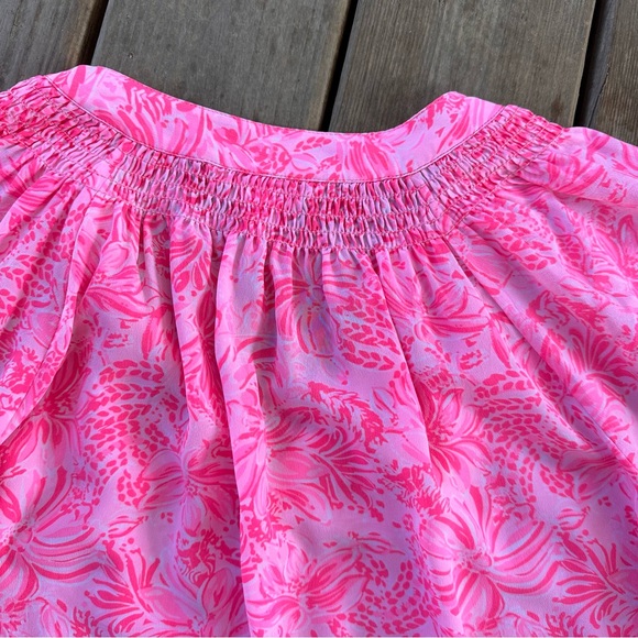 Lilly Pulitzer Elsa Top Pink Blossom Foxy Llama XL - Picture 10 of 13